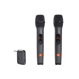 Jbl Two Wireless Microphone System With Dual-Channel Receiver